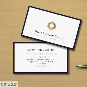 Carte De Visite Logo professionnel élégant de luxe