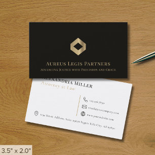 Carte De Visite Logo professionnel élégant de luxe