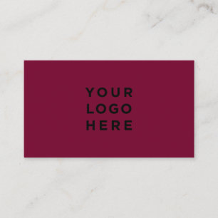 Carte De Visite Logo Professionnel Minimaliste Cerry Vin Rouge Chi