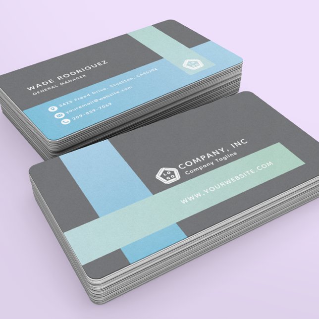 Carte De Visite Logo professionnel moderne Abstrait générique (Créateur téléchargé)