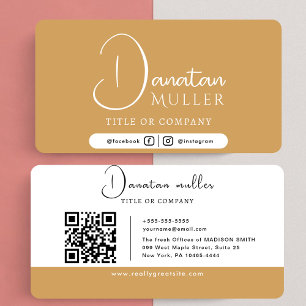 Carte De Visite Logo professionnel PRO QR Code