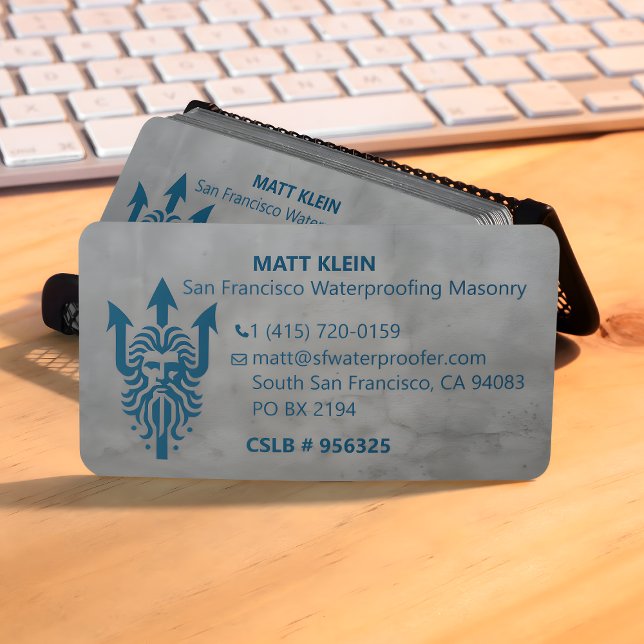 Carte De Visite Logo promotionnel personnalisé QR Code URL Masonry (Créateur téléchargé)