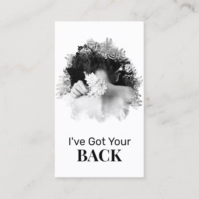 Carte De Visite *~* Logo QR Chiropractor Chiropratique Spa Photo (Devant)