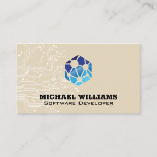 Carte De Visite Logo réseau   Circuitrie   Technicien