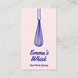 Carte De Visite Logo Retro Baker Main Drak Whisk