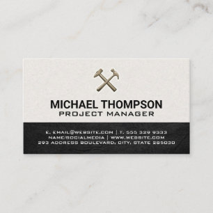 Carte De Visite Logo Retro Hammers