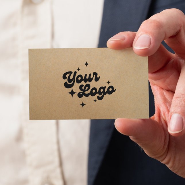Carte De Visite Logo Rustic Kraft Business Card (Créateur téléchargé)