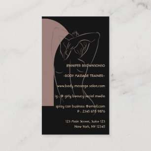 Carte De Visite logo Salon de bronzage par pulvérisation de contou