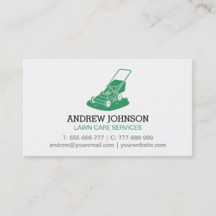 Carte De Visite Logo Silhouette pour le service d'entretien de la 