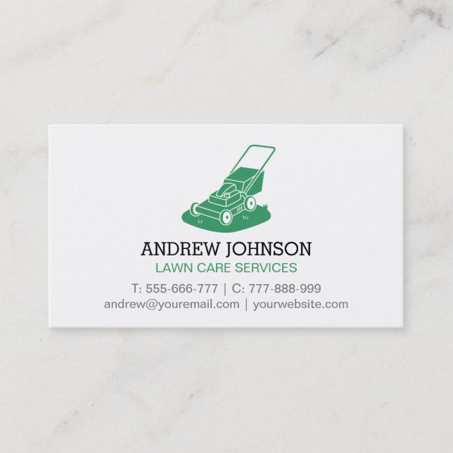 Carte De Visite Logo Silhouette pour le service d'entretien de la  (Devant)