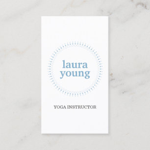 Carte De Visite Logo simple cercle bleu