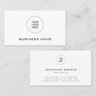 Carte De Visite Logo simple moderne personnalisable ici Modèle