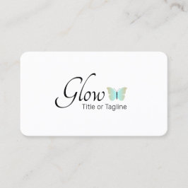 Carte De Visite Logo simple Spa de beauté Esthétique papillon