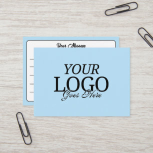 Carte De Visite Logo Sky Blue simple avec lignes