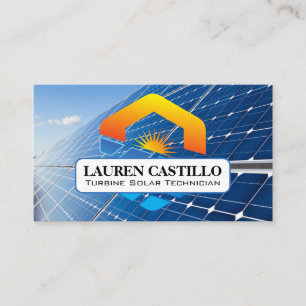 Carte De Visite Logo solaire Sun   Panneaux d'énergie