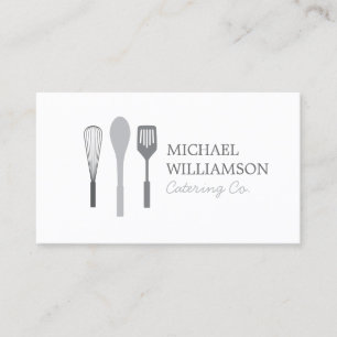 Carte De Visite LOGO SPATULE GRISER WHISK SPOON pour la restaurati