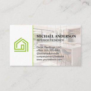 Carte De Visite Logo Stylisé Green Home   Cuisine moderne