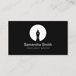 Carte De Visite Logo stylo Écrivain freelance et Écrivain de calli