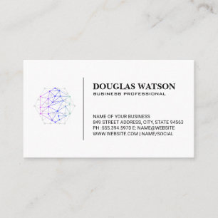 Carte De Visite Logo technique couleur moderne du réseau
