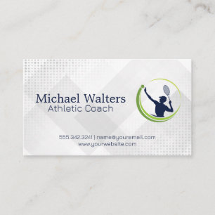 Carte De Visite Logo Tennis Sport   Entraîneur sportif