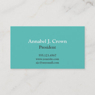 Carte De Visite Logo turquoise standard