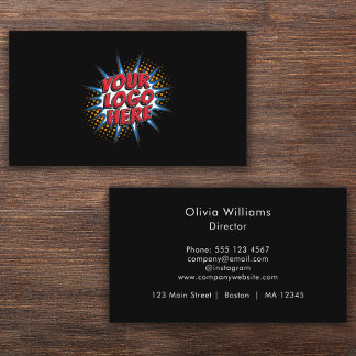 Carte De Visite Logo Upload Modern Simple 
