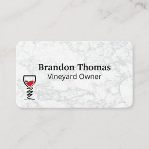 Carte De Visite Logo Verre à Vin   Dégustations   Restaurant 
