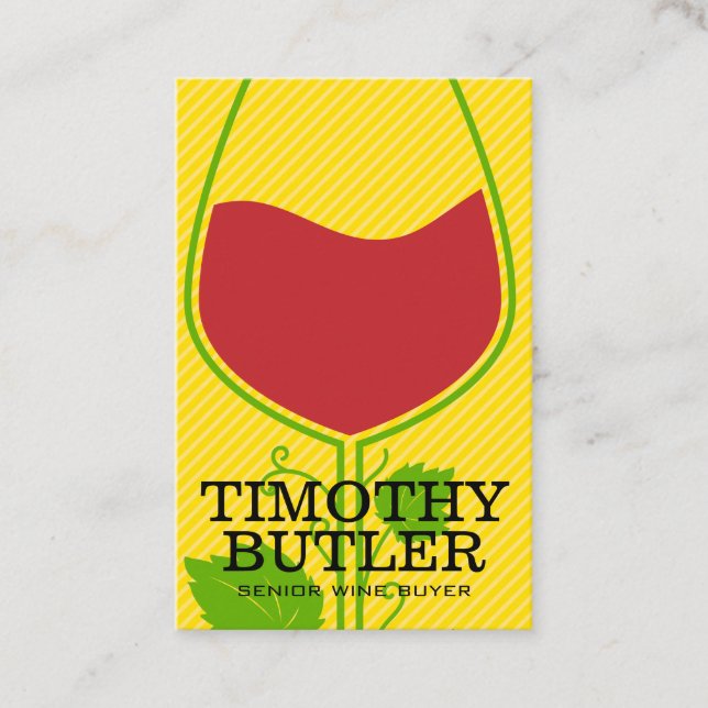 Carte De Visite Logo Vin et Vin (Devant)