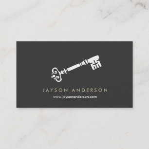 Carte De Visite LOGO vintage SKELETON KEY No 2