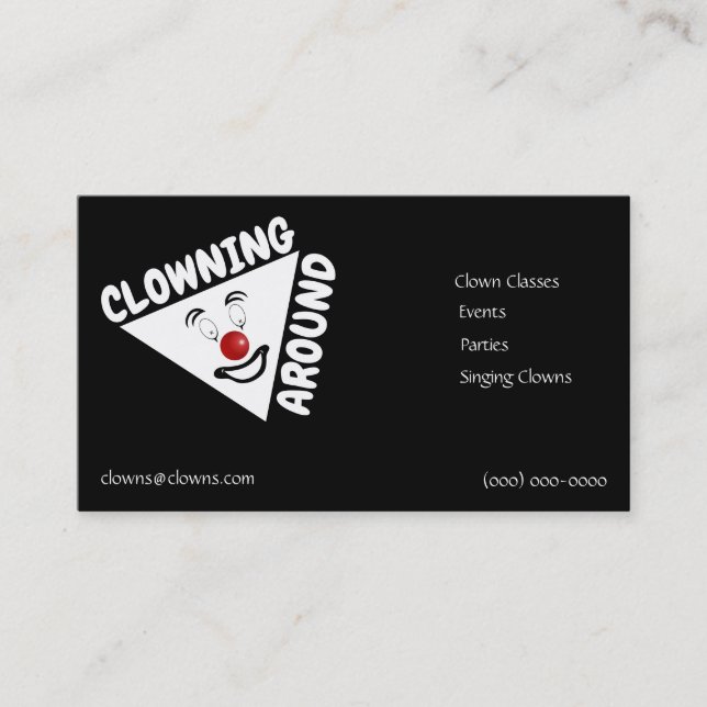 Carte De Visite Logos clowns (Devant)