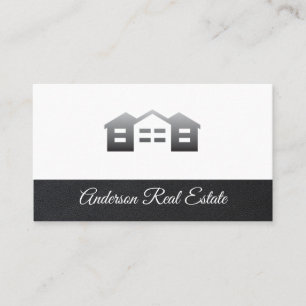 Carte De Visite Logos de quartier Découpe en cuir Immobilier