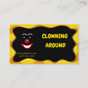 Carte De Visite Logos des artistes clowns Abstraits