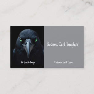 Carte De Visite Logos d'oiseaux naturels Corbeau
