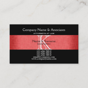 Carte De Visite Loi d'avocat de mandataire