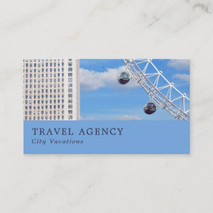 Carte De Visite London Eye, London City, agent de voyage 