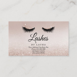 Carte De Visite Long Lash Extension Makeust Artist Business Card V