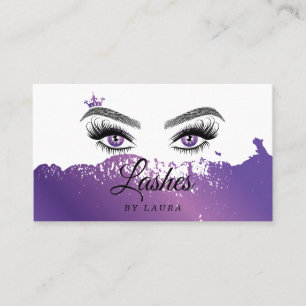 Carte De Visite Longue et belle poitrine Lashes Yeux and Brows Mai