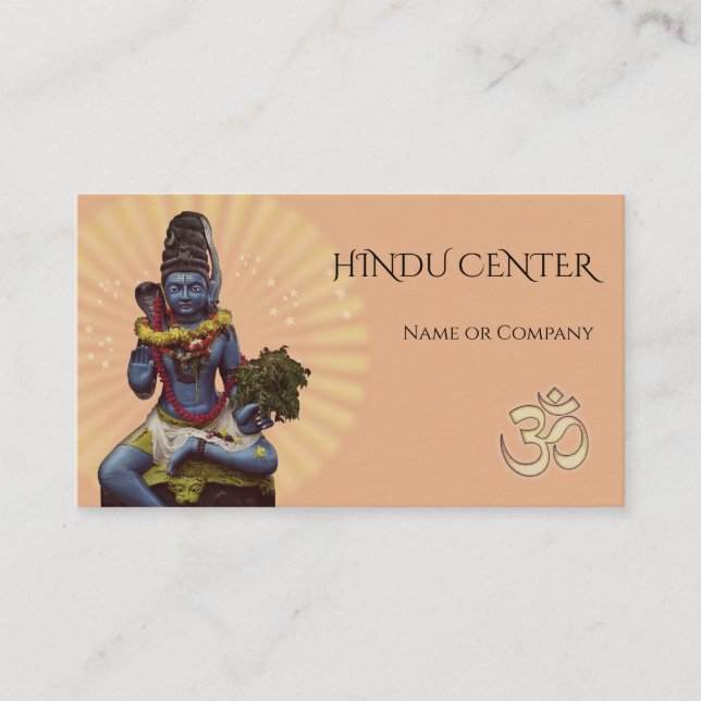 Carte De Visite Lord Shiva 🕉 Hindu (Devant)