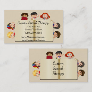 Carte De Visite L'orthophonie nommée faite sur commande badine la