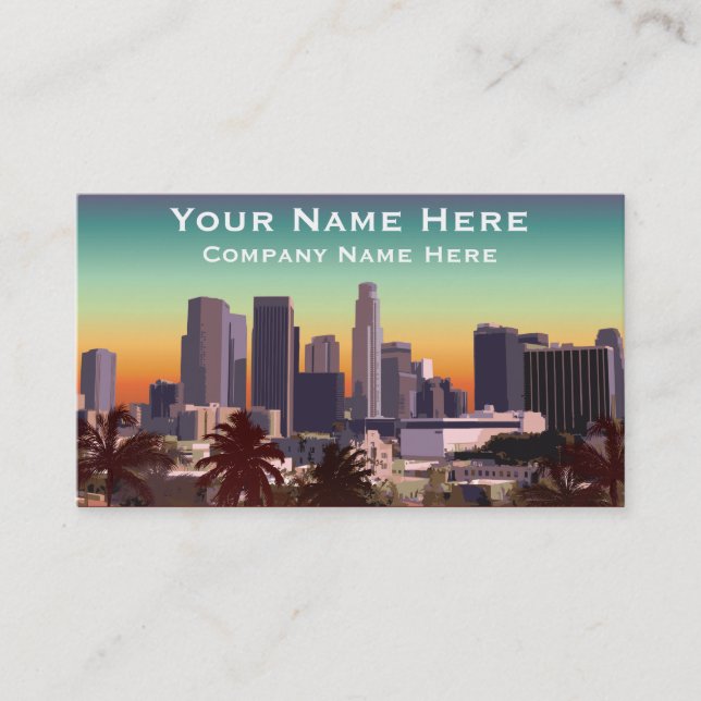 Carte De Visite Los Angeles du centre - image personnalisable (Devant)