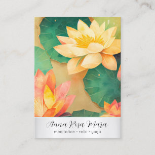Carte De Visite *~* Lotus 4 Art   PHOTO Nature Fleurs QR AP67