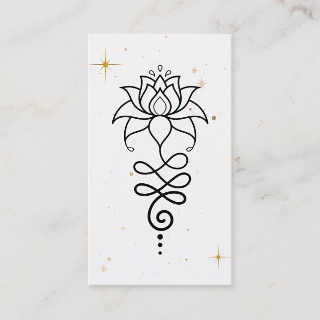 Carte De Visite *~* Lotus cosmiques + Nirvana - Géométrie sacrée (Devant)