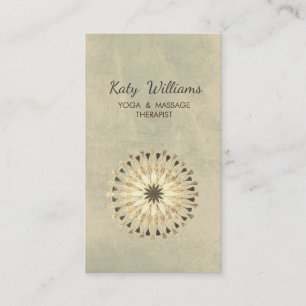 Carte De Visite Lotus Fleur Yoga Instructeur Méditation Holistic