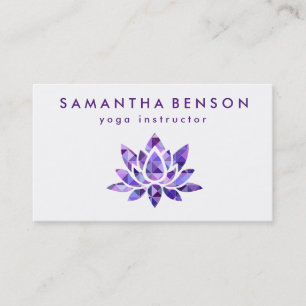 Carte De Visite Lotus Flower Logo Yoga