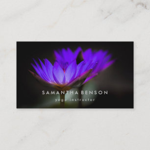 Carte De Visite Lotus Flower Logo Yoga