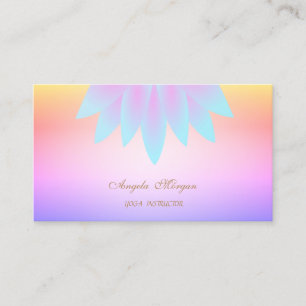 Carte De Visite Lotus Flower Ombre professionnel élégant