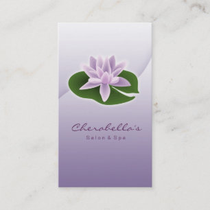 Carte De Visite Lotus Flower / Salon / Spa Business Card
