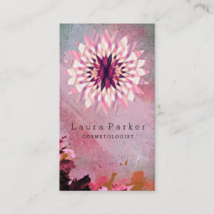 Carte De Visite Lotus Flower Yoga Méditation Spa Holistic