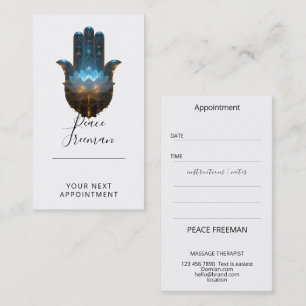 Carte De Visite Lotus Illumination Conception de la main Hamsa