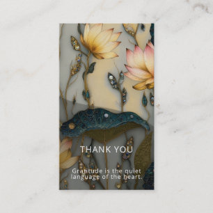 Carte De Visite Lotus Light Awakening   conception botanique